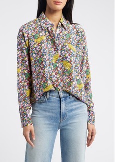 Boden Sienna Floral Silk Button-Up Shirt