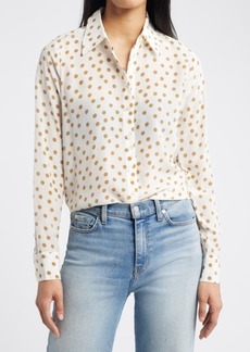 Boden Sienne Print Silk Button-Up Shirt