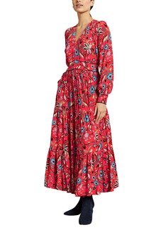 Boden Thomasina Long Sleeve Midi Dress in Opulent Red at Nordstrom
