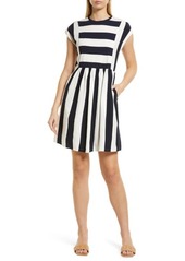 Boden Women's Cotton Jersey T-Shirt Dress in Navy And Ivory Stripe at Nordstrom