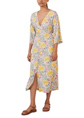 Women's Boden Betsy Print Front Slit Midi Dress
