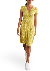 Boden Lola Jersey Dress in Chartreuse Paper Daisy at Nordstrom