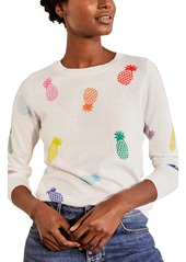 Women's Boden Pineapple Cotton Sweater