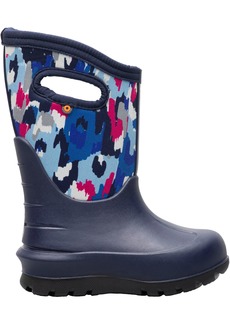 Bogs Kids' Neo-Classic Ikat Waterproof Winter Boots, Boys', Size 1, Blue