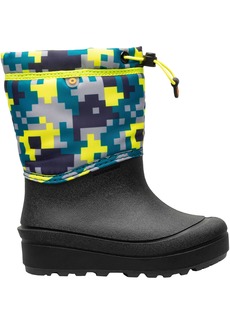 Bogs Kids' Snow Shell Medium Camo Waterproof Winter Boots, Boys', Size 4, Blue