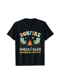 Bonfire Social Club Gossiping Outdoors Summer Break T-Shirt