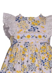 Bonnie Baby Baby Girls Sleeveless Smocked Bee Print Dress - YEL