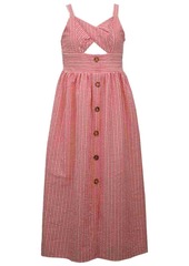 Bonnie Jean Big Girls Sleeveless Woven Striped Maxi Dress