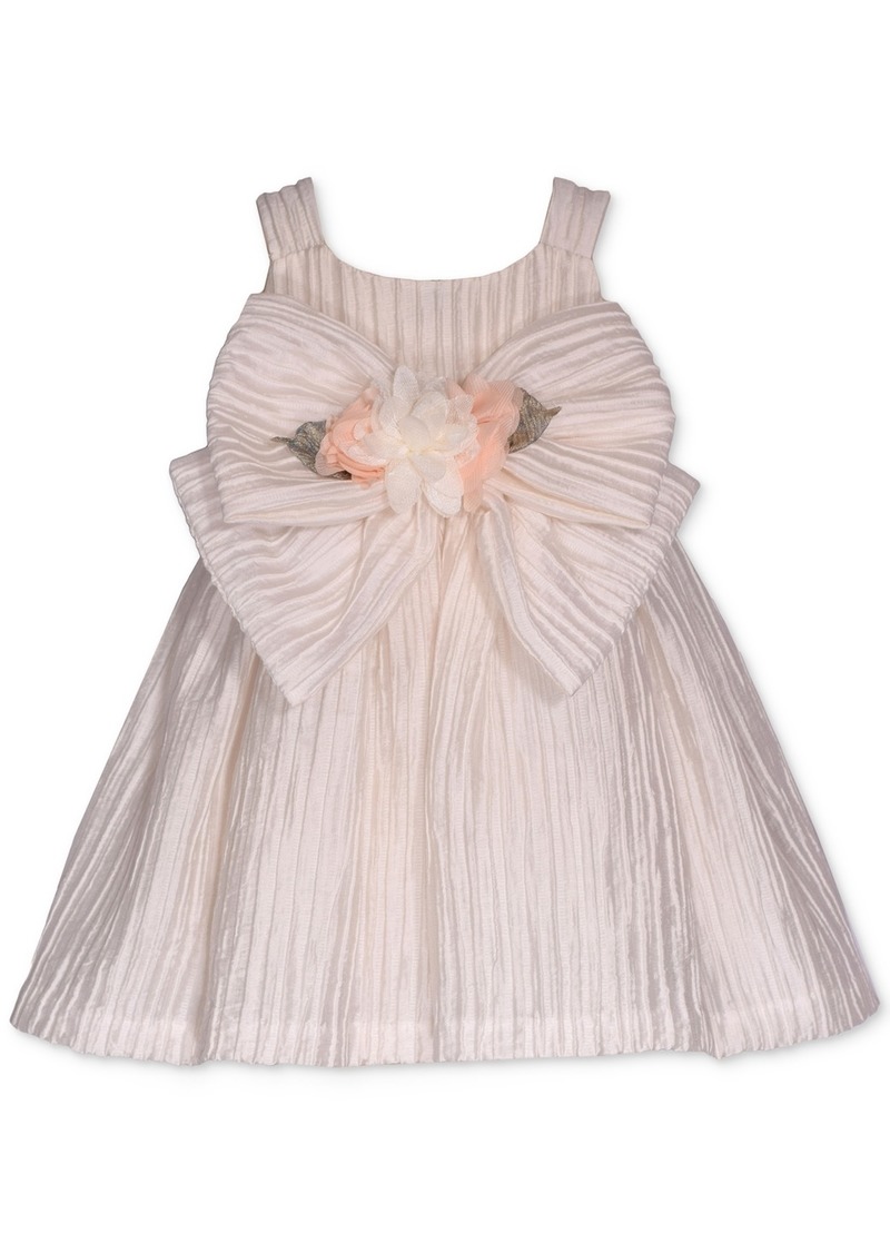 Bonnie Jean Little & Toddler Girls Pleated Taffeta Party Dress - Ivory