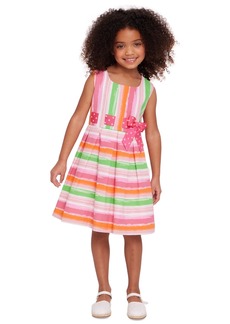 Bonnie Jean Little & Toddler Girls Sleeveless Striped Seersucker Dress - Multi