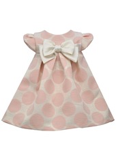 Bonnie Jean Little Girls Jacquard Dot Pleated Float Dress