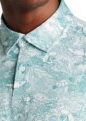 Bonobos Men's Aquatic-Pattern Polo Shirt - Golftopus