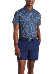 Bonobos Men's Cocktail-Print Performance Golf Polo Shirt - Cocktail H