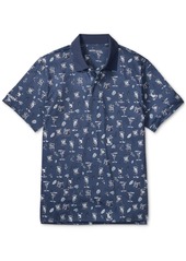 Bonobos Men's Cocktail-Print Performance Golf Polo Shirt - Cocktail H