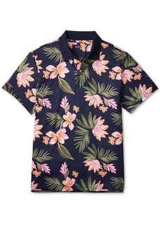 Bonobos Men's Floral-Print Performance Golf Polo Shirt - Mars Flora