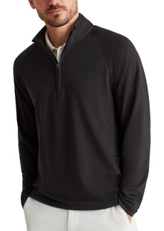 Bonobos Men's Long Sleeve Half-Zip Pullover Sweatshirt - Black