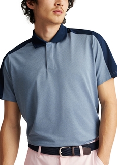 Bonobos Men's Short-Sleeve Colorblocked Performance Polo Shirt - Lt Denim H