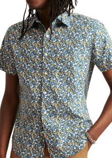 Bonobos Riviera Floral Short Sleeve Stretch Cotton Button-Up Shirt