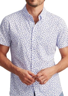 Bonobos Riviera Short Sleeve Jersey Button-Down Shirt in Oasis Floral at Nordstrom