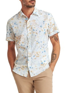 Bonobos Riviera Slim Fit Floral Stretch Short Sleeve Button-Up Shirt in Baker Floral C32 at Nordstrom