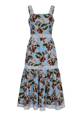 Borgo De Nor - Women's Cordielea Printed Tiered Cotton Dress - Print - Moda Operandi