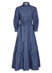 Borgo De Nor - Women's Demi Belted Denim Dress - Blue - Moda Operandi