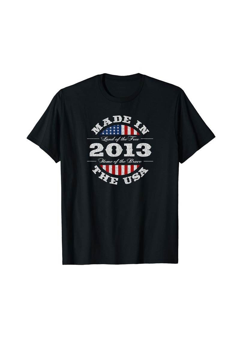 Born 11 Year Old: USA Patriotic American Flag 2013 11th Birthday T-Shirt