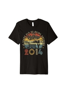 Legends Born In July 2014 10 Years Old 10th Birthday Gifts Premium T-Shirt