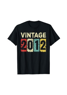 Born 12 Year Old Birthday Vintage 2012 12th Birthday T-Shirt