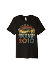 Legends Born In July 2010 14 Years Old 14th Birthday Gifts Premium T-Shirt