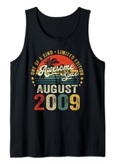 Born 15 Years Old Gifts Decoration August 2009 15th Birthday Gift Tank Top