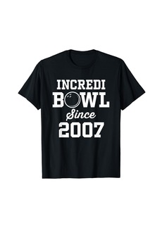 Born 17 Year Old Bowler: Bowling 2007 16th Birthday T-Shirt