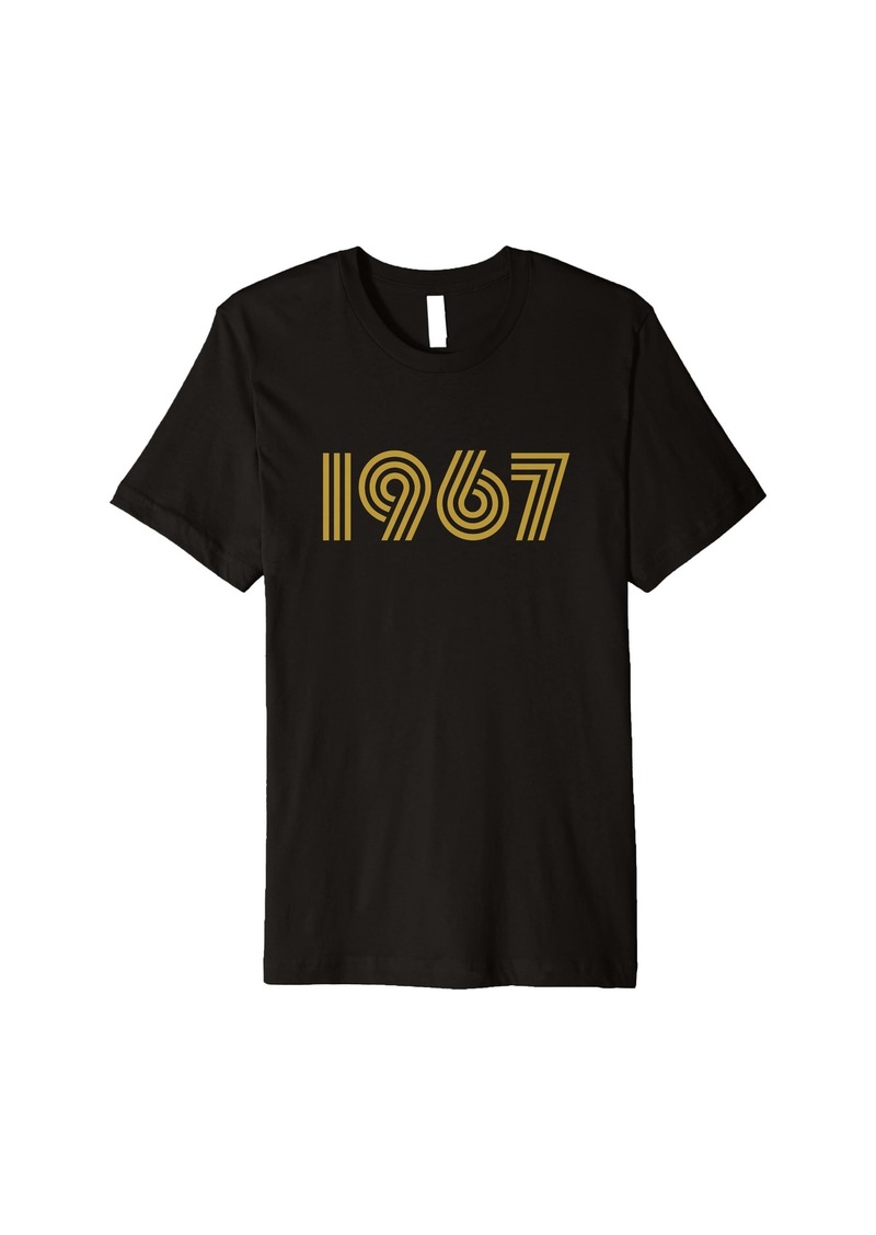 Born 1967 Retro Disco Birth Year - Vintage Milestone Birthday Premium T-Shirt