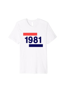 Born 1981 40th Birthday Premium T-Shirt