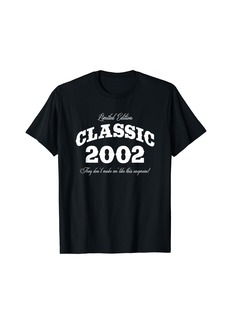 Born 22 Year Old: Vintage Classic Car 2002 22nd Birthday T-Shirt