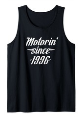 Born 25 Year Old Classic Car Motorcycle Lover 1996 25th Birthday Tank Top