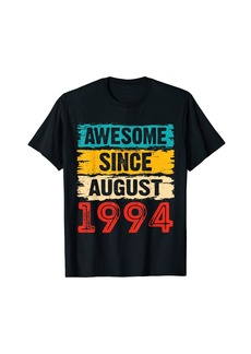 Born 29 Year Old Awesome Since August 1994 29th Birthday Gifts T-Shirt