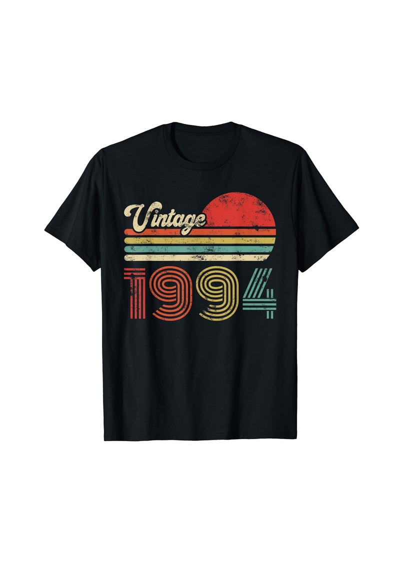 Born 30 Year Old Birthday Vintage 1994 30th Birthday T-Shirt