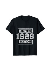 Born 35th Birthday Men 35 Years Old Women Limited Edition 1989 T-Shirt