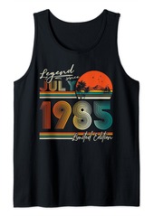 Born 39 Years Old Legend since July 1985 39th Birthday Gifts Men Tank Top