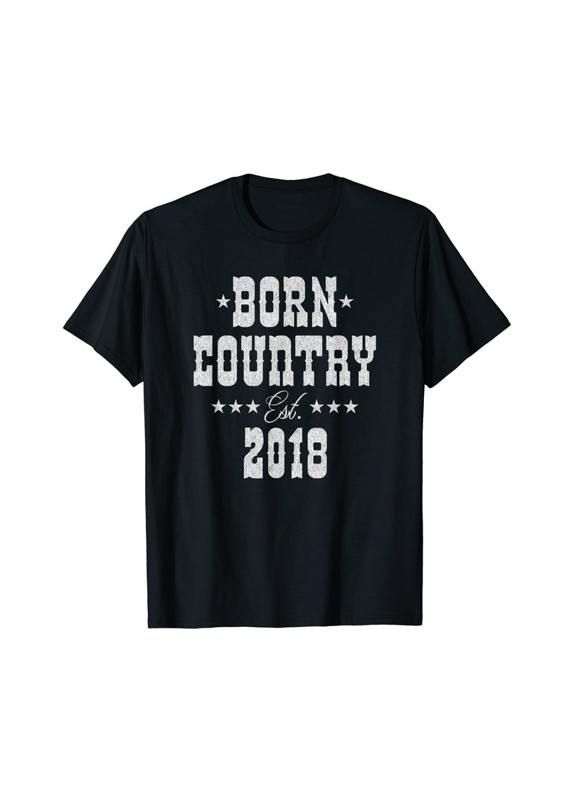 Born 5 Year Old: Country Music Lover 2018 5th Birthday T-Shirt