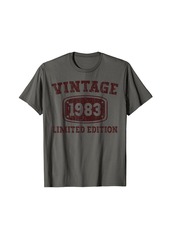 Born 40 Year Old Vintage 1983 Happy 40th Birthday Gifts Women Men T-Shirt