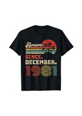 Born 41 Year Old Awesome Since December 1981 41st Birthday T-Shirt