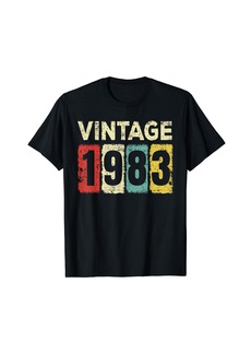 Born 41 Year Old Birthday Vintage 1983 41st Birthday T-Shirt