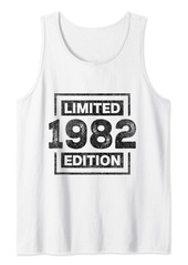 Born 42nd Birthday Men 42 Years Old Women Limited Edition 1982 Tank Top