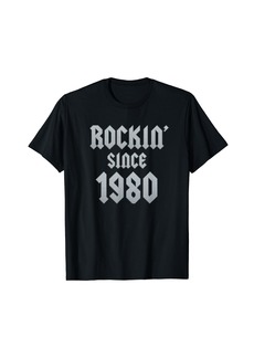 Born 44 Year Old: Classic Rock 1980 44th Birthday T-Shirt