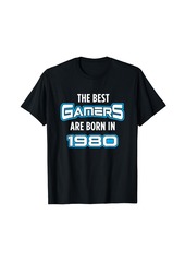 Born 44 Year Old Video Gamer Video Games 1980 44th Birthday T-Shirt