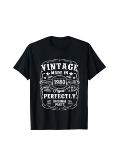 Born 45 Years Old Vintage 1980 Limited Edition 45th Birthday T-Shirt