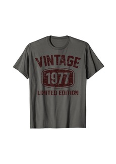 Born 47 Years Old Vintage 1977 Limited Edition 47th Birthday T-Shirt