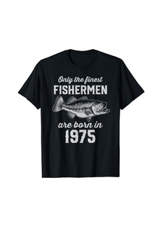 Born 49 Year Old Fisherman: Fishing 1975 49th Birthday T-Shirt